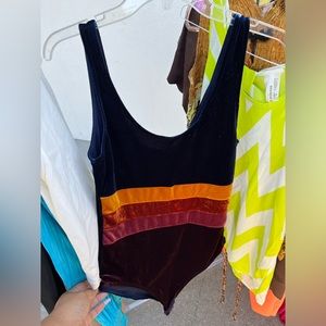 Forever 21 Velvet Bodysuit